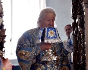 Глава Чувашской митрополии, митрополит Чебоксарский и Чувашский Варнава. На Великом входе.